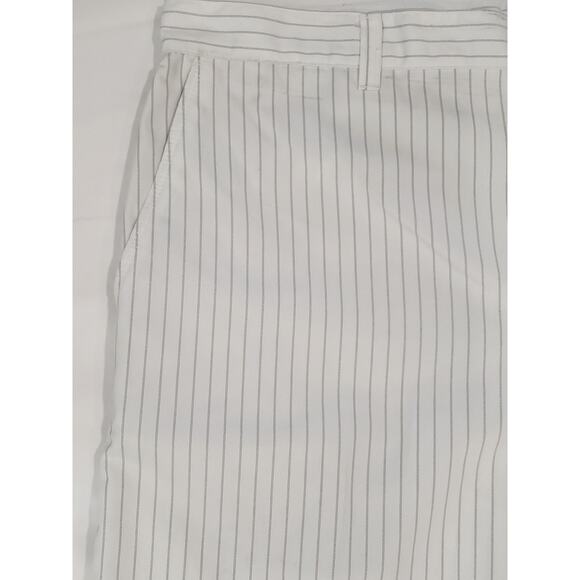 PGA Tour Light Weight White / Gray Striped Polyester Men's Golf Shorts | Size 36 - Picture 7 of 10